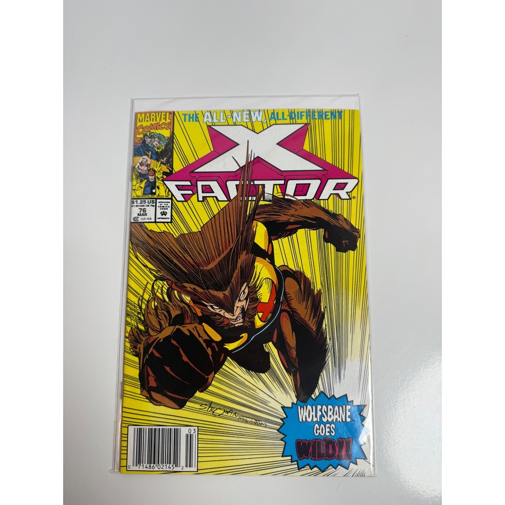 X-Factor #76 1992 Marvel Comics Wolfsbane Goes Wild Whilce Portacio Cover Art